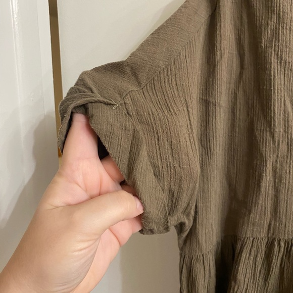 Story of My Dress olive green babydoll dress size small - Picture 4 of 6